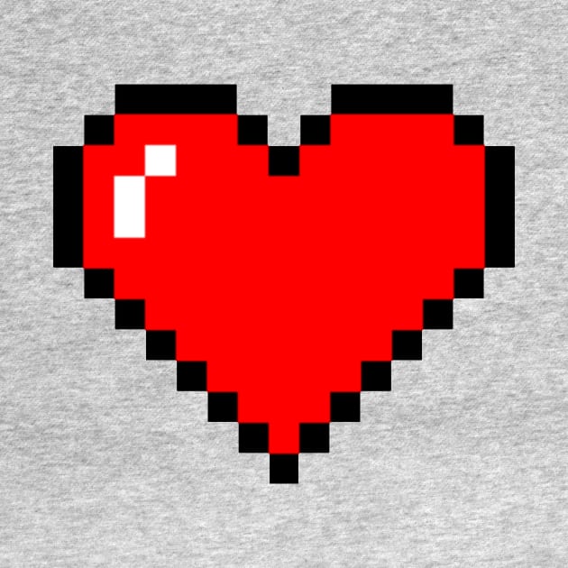 Pixel Heart by bluevolcanoshop@gmail.com